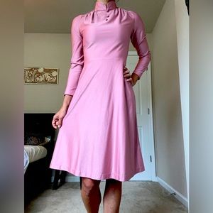 One of a Kind Vintage Retro Pink Dress